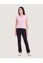 Camiseta Básica Con Botones  Para Mujer Lila Ostu de Ostu