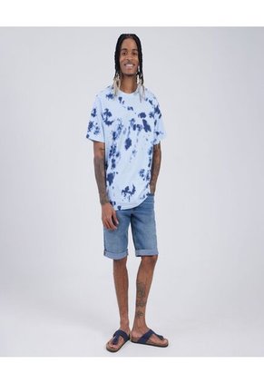 Camiseta Para Hombre Manga Corta Color Azul Marca Ostu #60091042