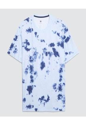 Camiseta Para Hombre Manga Corta Color Azul Marca Ostu #60091042