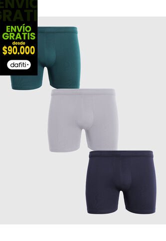 Pantaloncillo Para Hombre Boxer Filete Medio Algodón Color Negro Marca Ostu #60000513 Ostu