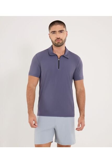 Polo Para Hombre Cuello Maquina Sin Bolsillo Color Morado Marca Ostu #60110813
