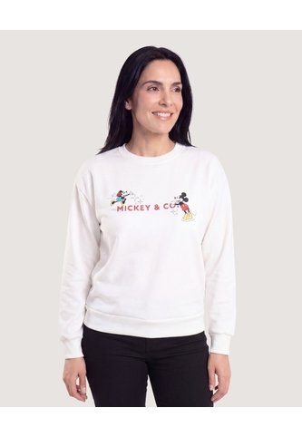 Buzo Mickey Y Co Classic  Para Mujer Crema Ostu Ostu