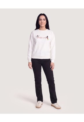 Buzo Mickey Y Co Classic Para Mujer Crema Ostu