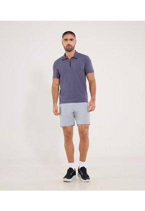 Polo Para Hombre Cuello Maquina Sin Bolsillo Color Morado Marca Ostu #60110813