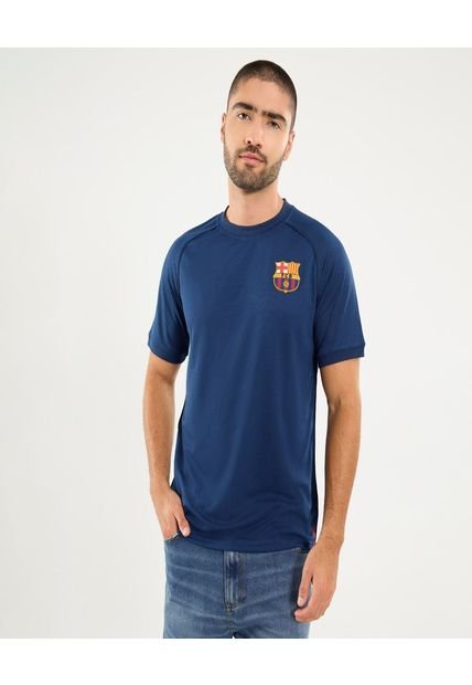 Camiseta Para Hombre Manga Corta Cuello Redondo Color Azul Marca Ostu #60091759