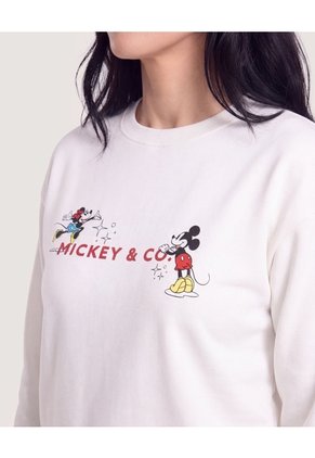 Buzo Mickey Y Co Classic Para Mujer Crema Ostu