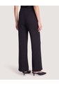 Pantalón Wide Leg Texturizado  Para Mujer Negro Ostu de Ostu