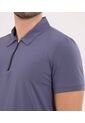 Polo Para Hombre Cuello Maquina Sin Bolsillo Color Morado Marca Ostu #60110813 de Ostu