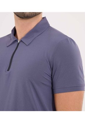 Polo Para Hombre Cuello Maquina Sin Bolsillo Color Morado Marca Ostu #60110813