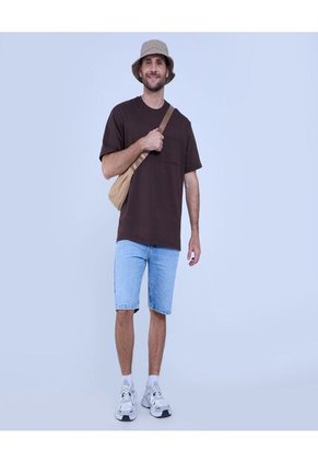 Bermuda Para Hombre  Color Azul Claro Marca Ostu #60100402