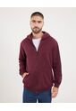 Buzo Para Hombre Zipper Color Vino Marca Ostu #60060563 de Ostu