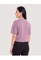 Camiseta Crop Oversize  Para Mujer Morado Ostu de Ostu