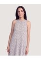 Vestido Sisa Silueta Fluida  Para Mujer Crema Ostu de Ostu