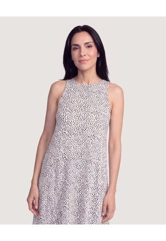 Vestido Sisa Silueta Fluida  Para Mujer Crema Ostu Ostu