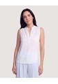 Blusa Manga Sisa  Para Mujer Blanco Ostu de Ostu