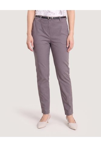 Pantalon Basico Tipo Chino  Para Mujer Gris Ostu Ostu