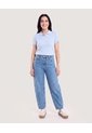 Polo Texturizada Essential  Para Mujer Azul Ostu de Ostu