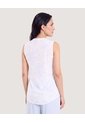Blusa Manga Sisa  Para Mujer Blanco Ostu de Ostu