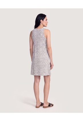 Vestido Sisa Silueta Fluida Para Mujer Crema Ostu