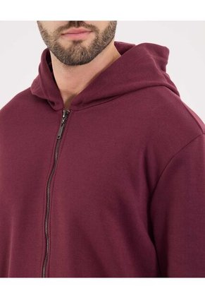 Buzo Para Hombre Zipper Color Vino Marca Ostu #60060563