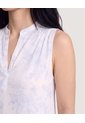 Blusa Manga Sisa  Para Mujer Blanco Ostu de Ostu