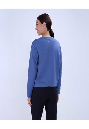 Buzo Para Mujer Cuello Redondo Color Azul  Marca Ostu #40060412