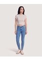 Camiseta Crop A Rayas  Para Mujer Café Ostu de Ostu