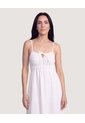 Vestido Midi Tropical Texturizado  Para Mujer Marfil Ostu de Ostu