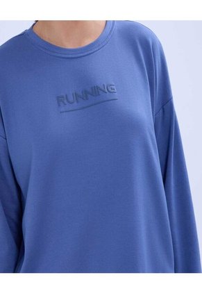 Buzo Para Mujer Cuello Redondo Color Azul  Marca Ostu #40060412