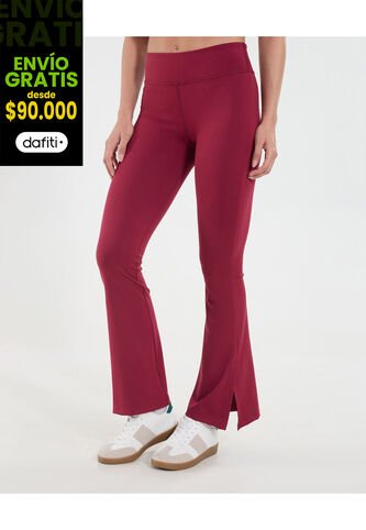 Leggins Para Mujer Flare Color Rojo Marca Ostu #40230610 Ostu