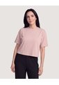 Camiseta Crop Oversize  Para Mujer Rosa Ostu de Ostu