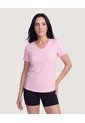 Camiseta Active Cuello V  Para Mujer Rosa Ostu de Ostu