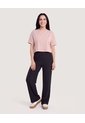 Camiseta Crop Oversize  Para Mujer Rosa Ostu de Ostu