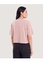Camiseta Crop Oversize  Para Mujer Rosa Ostu de Ostu