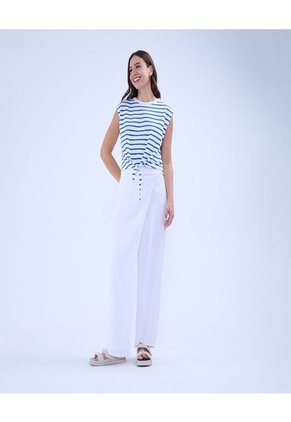 Camiseta Para Mujer Manga Sisa Color Azul Rey Marca Ostu #40092324