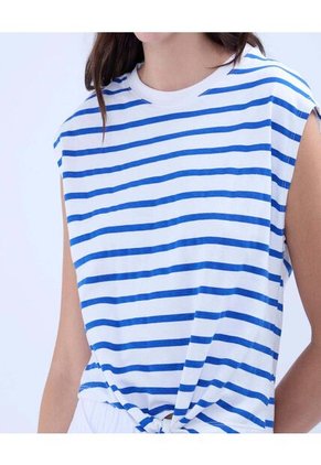 Camiseta Para Mujer Manga Sisa Color Azul Rey Marca Ostu #40092324