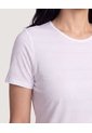 Camiseta Active Texturizada  Para Mujer Blanco Ostu de Ostu