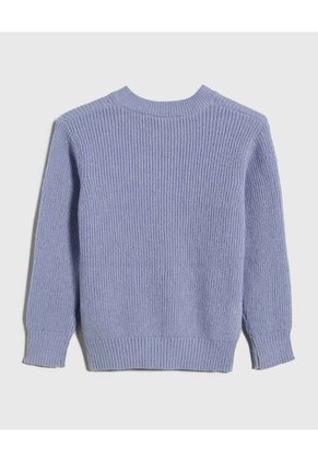 Saco Para Niña Cuello Redondo Color Celeste Marca Ostu #90330005