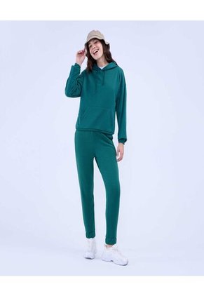 Buzo Para Mujer Hoodie Color Verde  Marca Ostu #40060402