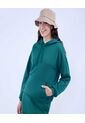 Buzo Para Mujer Hoodie Color Verde  Marca Ostu #40060402 de Ostu