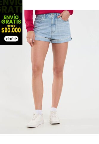 Short Para Mujer Relax Color Azul Marca Ostu #40190342 Ostu