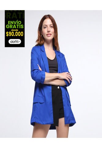 Chaqueta Para Mujer Desestructurada Color Azul  Marca Ostu #40080148 Ostu