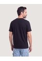 Camiseta Basica Estampada  Para Hombre Negro Ostu de Ostu