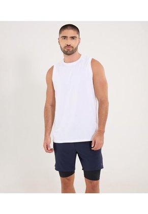 Camiseta Para Hombre Manga Sisa Cuello Redondo Color Blanco Marca Ostu #60091846