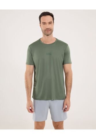 Camiseta Para Hombre Manga Corta Cuello Redondo Color Verde Marca Ostu #60091724 Ostu