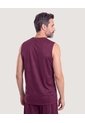 Camiseta Active Mesh  Para Hombre Vino Ostu de Ostu