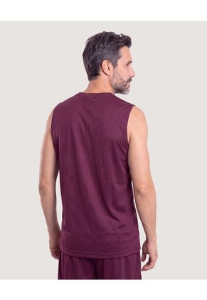 Camiseta Active Mesh  Para Hombre Vino Ostu
