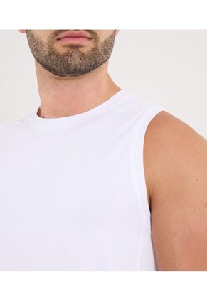 Camiseta Para Hombre Manga Sisa Cuello Redondo Color Blanco Marca Ostu #60091846