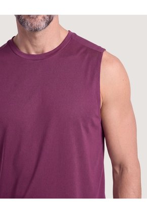 Camiseta Active Mesh  Para Hombre Vino Ostu