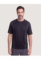 Camiseta Oversize Contrast  Para Hombre Negro Ostu de Ostu